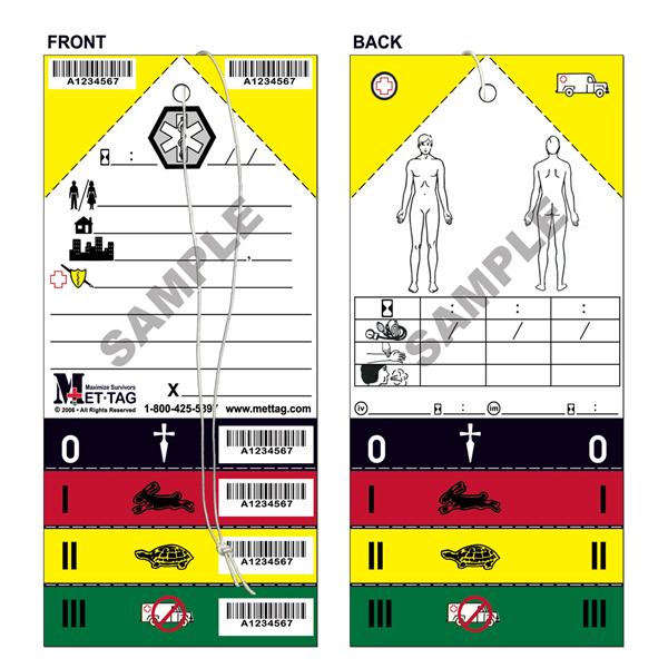 Tag Triage ID Synthetic 50/Package